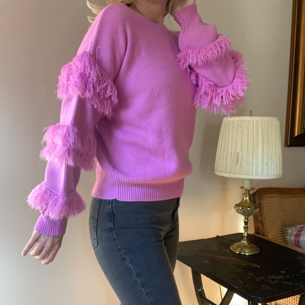 Fringe Sleeves Statement Sweater 🎀💕